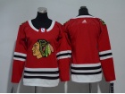 Adidas Womens Chicago Blackhawks Blank Red Hockey Jersey