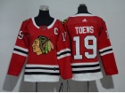 Adidas Womens Chicago Blackhawks #19 Jonathan Toews Red Hockey Jersey