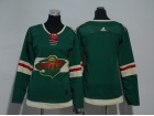 Adidas Womens Minnesota Wild Blank Green Hockey Jersey