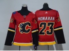 Adidas Womens Calgary Flames #23 Sean Monahan Red Hockey Jersey