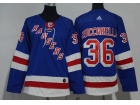 Adidas Youth New York Rangers #36 Mats Zuccarello Blue Hockey Jersey