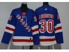 Adidas Youth Adidas New York Rangers #30 Henrik Lundqvis Blue Hockey Jersey