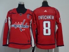 Adidas Youth Washington Capitals #8 Alexander Ovechkin Red Hockey Jersey