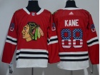 Adidas Chicago Blackhawks #88 Patrick Kane Red USA Flag Hockey Jersey