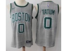 Nike Boston Celtics #0 Jayson Tatum Grey City Swingman Jersey