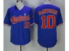 Montreal Expos #10 Andrew Dawson Blue Throwback Jersey