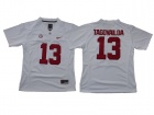 Womens Alabama Crimson Tide #13 Tua Tagovailoa White Jerseys