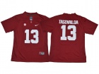 Womens Alabama Crimson Tide #13 Tua Tagovailoa Red Jerseys