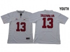 2017 Youth Alabama Crimson Tide #13 Tua Tagovailoa White Jersey