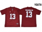 2017 Youth Alabama Crimson Tide #13 Tua Tagovailoa Red Jersey