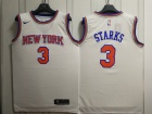 Nike New York Knicks #3 John Starks White Swingman Jersey