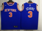 Nike New York Knicks #3 John Starks Blue Swingman Jersey