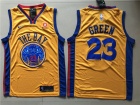 Nike Golden State Warriors #23 Draymond Green Yellow City Swingman Jersey