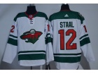 Adidas Minnesota Wild #12 Eric Staal White Hockey Jersey