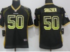 Women Pittsburgh Steelers #50 Ryan Shazier Black Drift Fashion Football Jersey