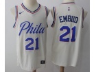 Nike Philadelphia 76ers #21 Joel Embiid Cream City Swingman Jersey