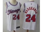 Nike Chicago Bulls #24 Lauri Markkanen White City Swingman Jersey