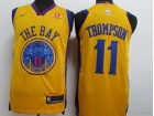 Nike Golden State Warriors #11 Klay Thompson Yellow City Jersey