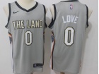 Nike Cleveland Cavaliers #0 Kevin Love Gray City Swingman Basketball Jersey