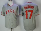 Los Angeles Angels #17 Shohei Ohtani Grey Cool Base Jerseys