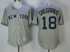 New York Yankees #18 Didi Gregorius Grey Flexbase Jersey