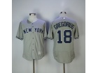 New York Yankees #18 Didi Gregorius Gray Flexbase Jersey