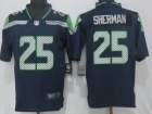 Seattle Seahawks #25 Richard Sherman Grey Men's Vapor Untouchable Limited Jersey