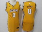 Nike Women Los Angeles Lakers #0 Kyle Kuzma Yellow Swingman Jersey