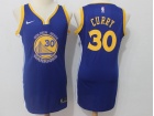 Nike Women Golden State Warriors #30 Stephen Curry Blue Swingman Jersey