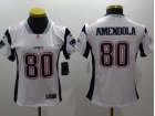 Women New England Patriots #80 Danny Amendola White Untouchable Limited Jersey