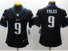 Women Philadelphia Eagles #9 Nick Foles Black Vapor Untouchable Limited Jersey