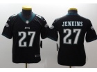 Youth Philadelphia Eagles #27 Malcolm Jenkins Black Vapor Untouchable Limited Jersey