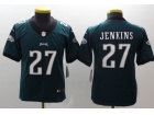 Youth Philadelphia Eagles #27 Malcolm Jenkins Green Vapor Untouchable Limited Jersey