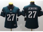 Women Philadelphia Eagles #27 Malcolm Jenkins Green Vapor Untouchable Limited Jersey