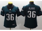 Women Philadelphia Eagles #36 Jay Ajayi Green Vapor Untouchable Limited Jersey