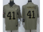 New Orleans Saints #41 Alvin Kamara Olive Salute to Service Nike Limited Jerseys