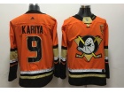 Adidas Anaheim Mighty Ducks #9 Paul Kariya Orange Hockey Jersey