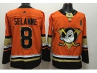 Adidas Anaheim Mighty Ducks #8 Teemu Selanne Orange Hockey Jersey