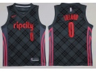 Nike Portland Trail Blazers #0 Damian Lillard Black City Swingman Jersey