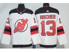 Adidas New Jersey Devils #13 Nico Hischier White Hockey Jersey