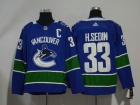 Adidas Vancouver Canucks #33 Henrik Sedin Blue Hockey Jersey