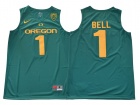 Oregon Ducks #1 Jordan Bell Green College Basketball Jersey