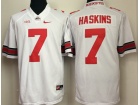 Ohio State Buckeyes #7 Dwayne Haskins White Football Jersey