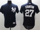 New York Yankees #27 Giancarlo Stanton Blue With Name Flexbase Jersey