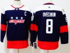 Adidas Youth Washington Capitals #8 Alexander Ovechkin Blue Stadium Hockey Jersey