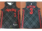 Nike Portland Trail Blazers #3 CJ McCollum Black City Basketball Jersey