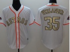 Houston Astros #35 Justin Verlander White World Series Champions White Gold Program Cool Base Jersey