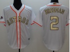 Houston Astros #2 Alex Bregman White World Series Champions White Gold Program Cool Base Jersey