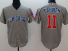 Chicago Cubs #11 Yu Darvish Gray  Cool Base Jerseys