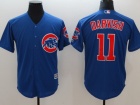 Chicago Cubs #11 Yu Darvish Blue Cool Base Jerseys